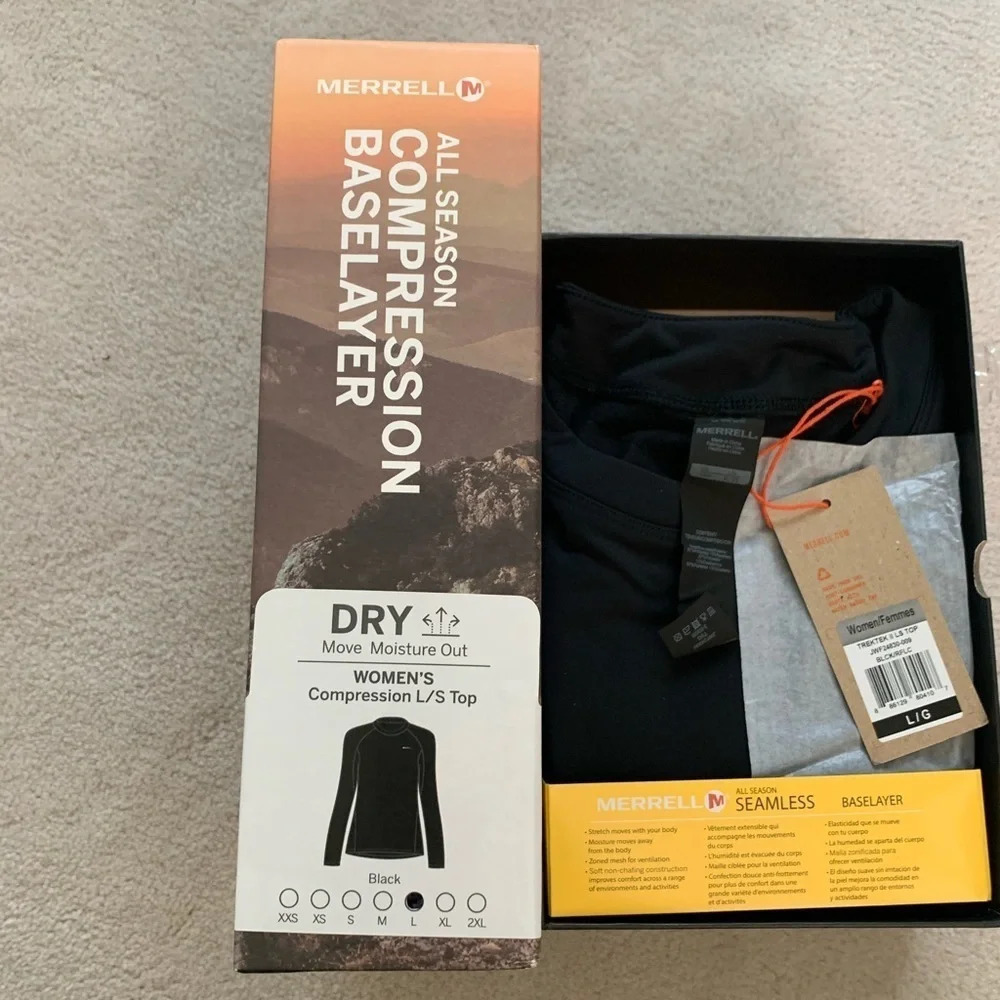 Merrell Trektek II Base Layer Top, L - Picture 7 of 16